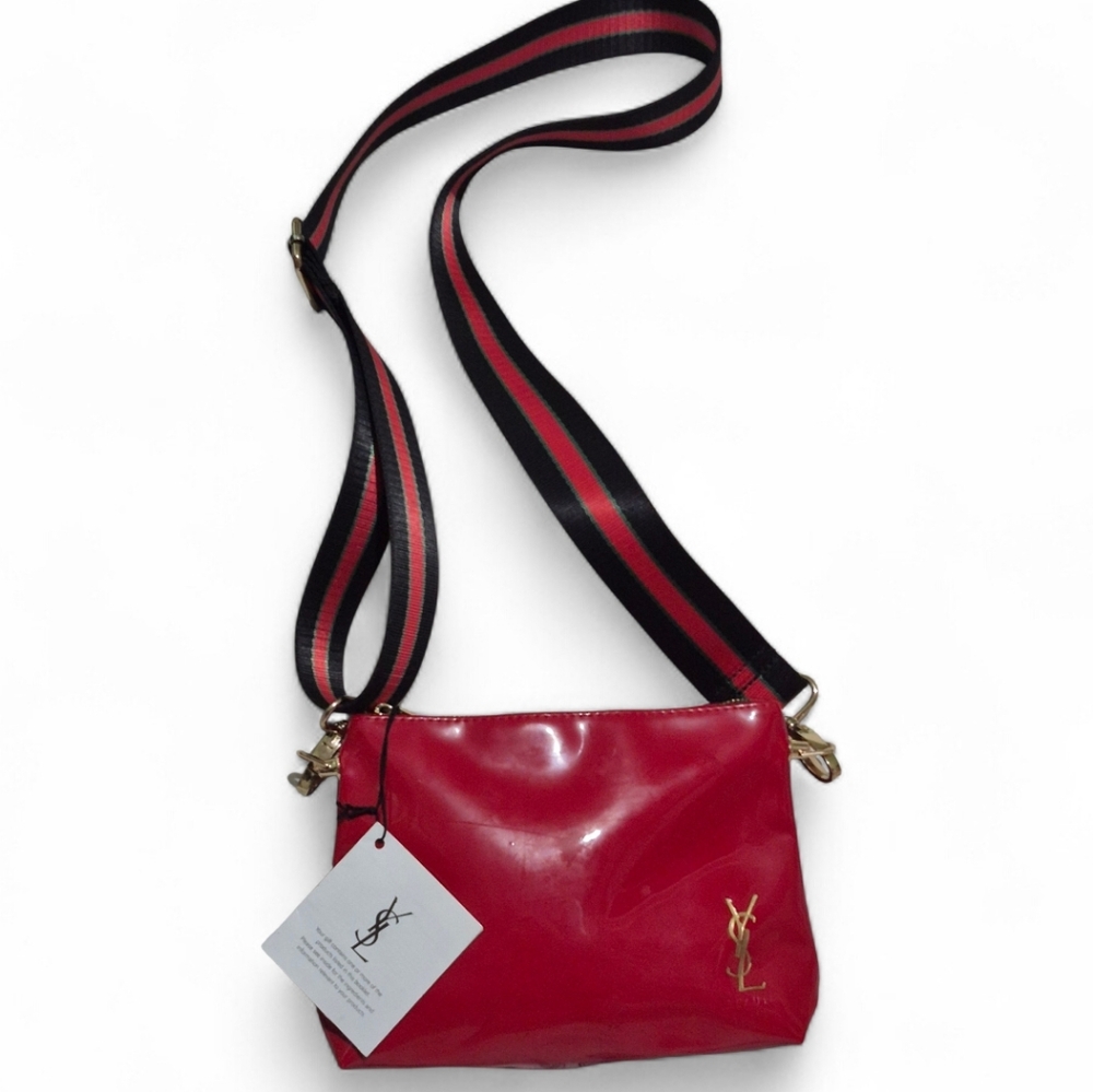 Yves Saint Laurent Red Crossbody Beauty Bag